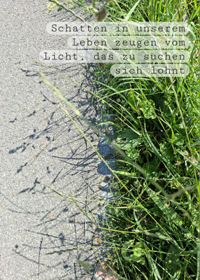 wegen Schatten Licht finden