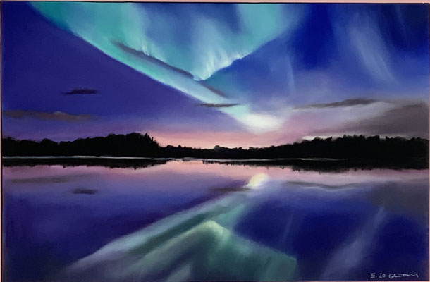 Ma parenthèse boréale - 60x80cm encadrée - Vendu