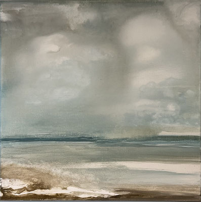 Ostsee, meine Liebe -  30x30cm, Acrylmischtechnik auf Leinwand — verkauft