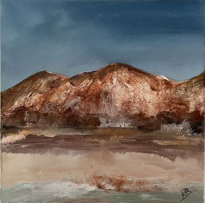 Atacama Desert, Chile - 30x30cm, Acrylmischtechnik auf Leinwand, 180 €