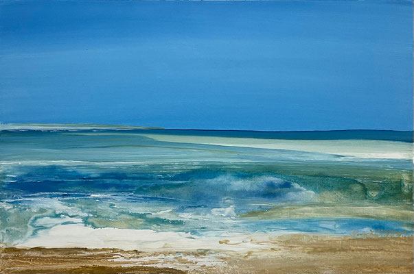 Troubled Water - 40x60cm, Acrylmischtechnik auf Leinwand — verkauft