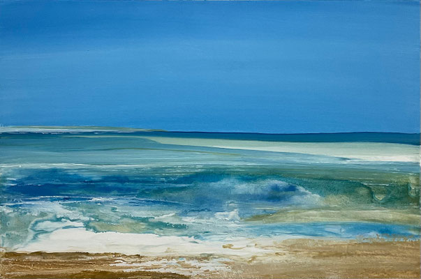 Troubled Water - 40x60cm, Acrylmischtechnik auf Leinwand — verkauft