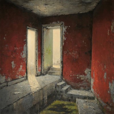 REFUGE GRENAT - 2022 - Huile sur toile 