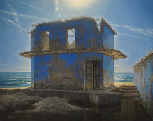 0Ù JE VAIS SEUL - 2019 - Huile sur toile 