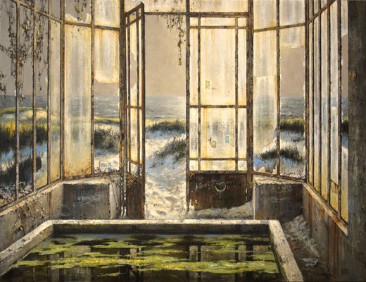 LA SERRE DES DUNES - 2021 -Huile sur toile 