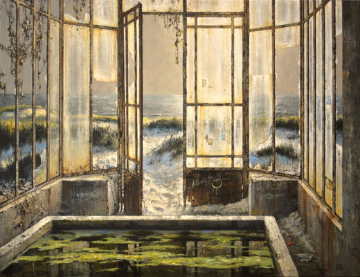 LA SERRE DES DUNES - 2021 -Huile sur toile 