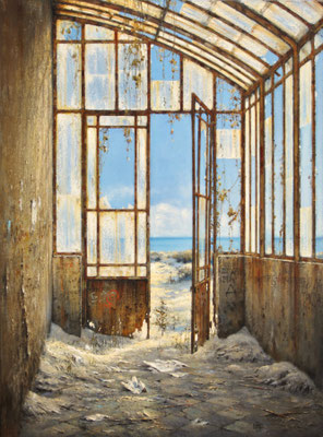 LA SERRE DES SABLES - 2021 - Huile sur toile 