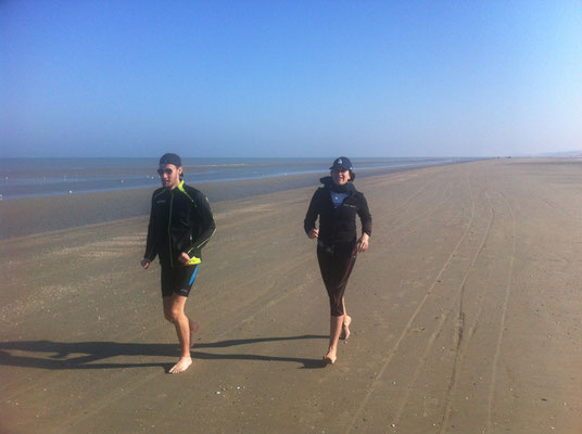 Belle plage du Nord avec Thomas il y a... longtemps ! 