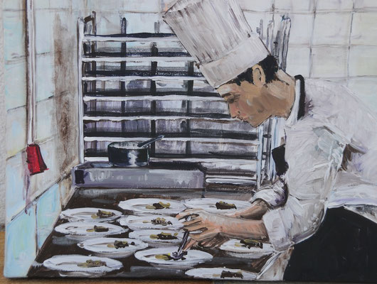 Koch, Acrylmalerei, 60 x 80 cm, 2009