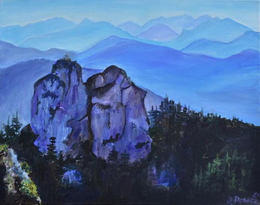 Ettaler Mandl, Acryl auf 3D-Leinwand, 40 x 50 cm, 2024