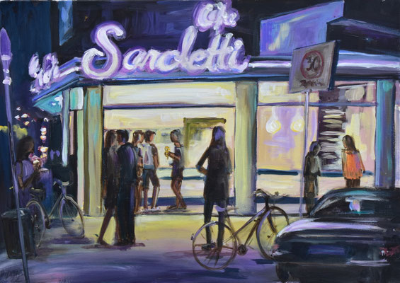Sarcletti Neuhausen, Acryl auf 3D-Leinwand, 50 x 70 cm, 2022