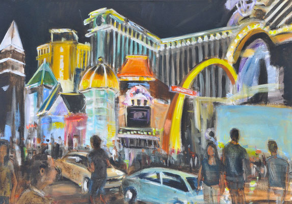 Las Vegas, Acryl auf Leinwand, 70 x 100 cm, 2013