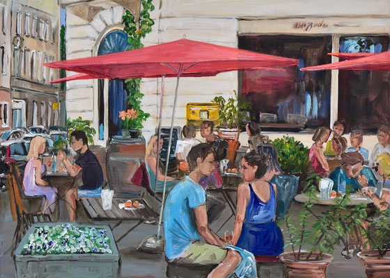 Mezzodi, Acryl auf 3D-Leinwand, 50 x 70 cm, 2025, verkauft