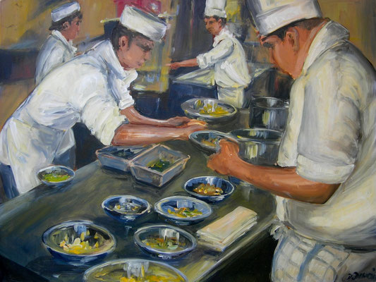 Küche, Acrylmalerei, 80 x 100 cm, 2009