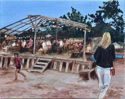 Cap Ferret, Öl auf Leinwand, 40 x 50 cm, 2021, verkauft
