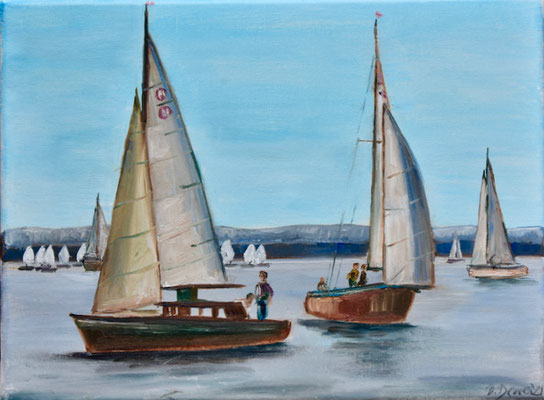 Ammersee, Öl auf Leinwand, 30 x 40 cm, 2021, verkauft