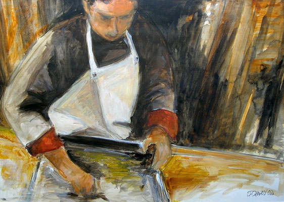 Koch, Acrylmalerei, 60 x 80 cm, 2009