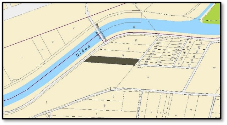 "PFINGSTWEIDE"  Gemarkung: Bonames Amtliche Fläche: 1.341 m2