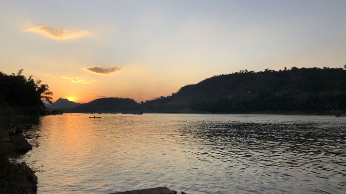 Sunset am Mekong