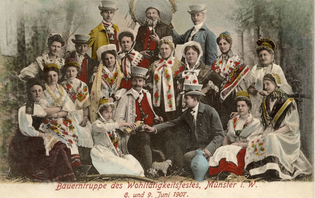 Bauerntruppe Wohltätigkeitsfest 1907