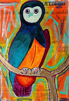 Scandal - Acrylique, pastel et encres - Collection privée