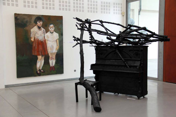 2014 - Eragny-sur-Oise, salle des calandres - Roman Gorski, tableau de Jean-Michel Miralles