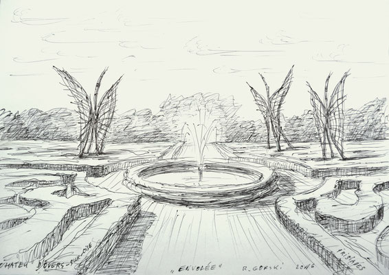 Envolée - dessin de Roman Gorski