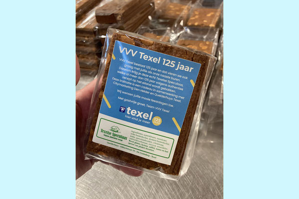 etiket Texelse Speculaas i.s.m. VVV Texel