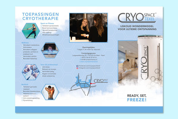 Cryospace Texel folder (buitenzijde)