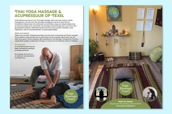 Thai Yoga massage flyer