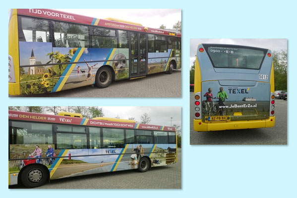 VVV Texel beplakte bus