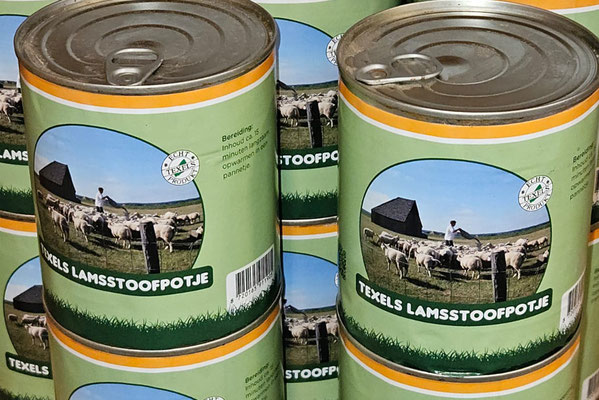 Lamsstoofpotje etiketten gemaakt voor De Hoge Kamp