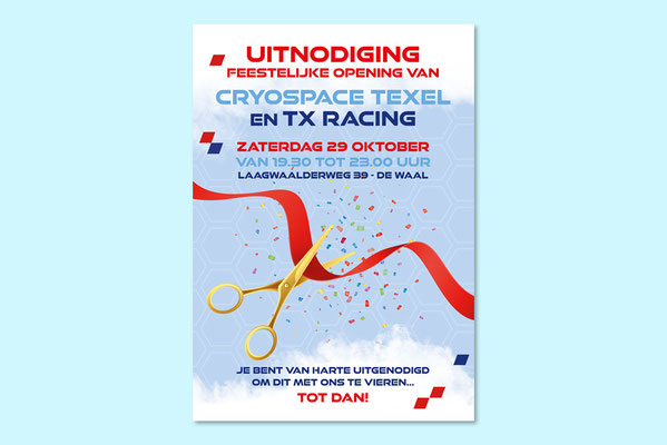 Uitnodiging Cryospace en Racing TX