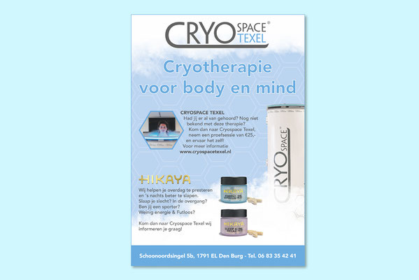 advertentie Cryospace Texel