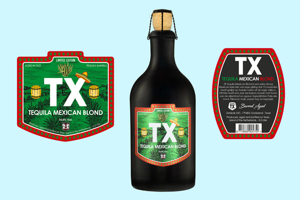 Brouwerij TX - Tequila Mexican Blond etiketten