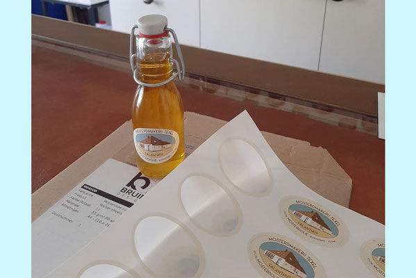 Mosterdmakerij Texel etiket mosterdolie