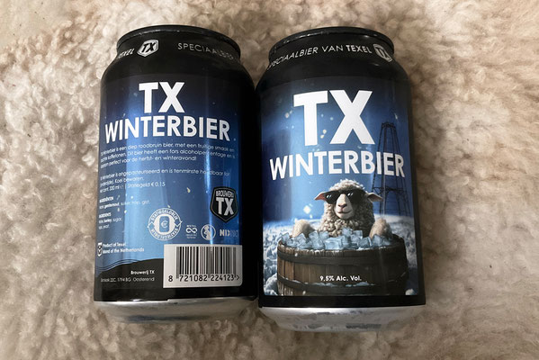 Basis image Winterbier gemaakt met AI, uitgewerkt met photoshop