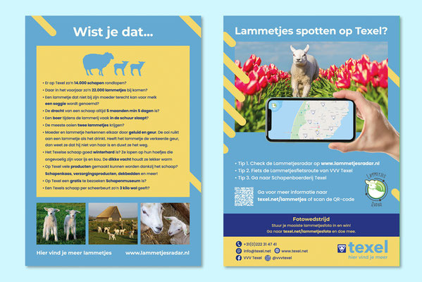 Lammetjesradar flyer VVV Texel