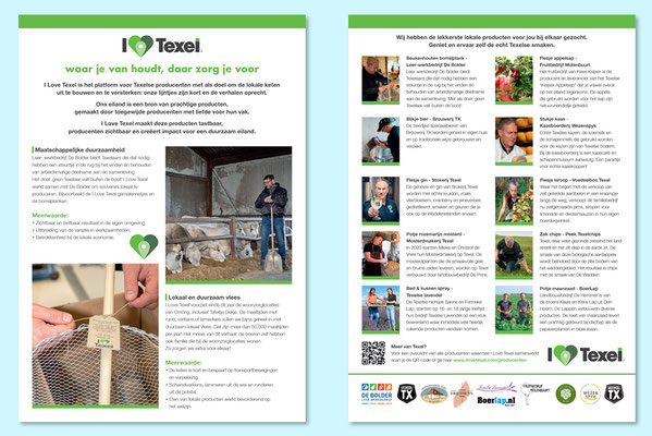 VVV / I Love Texel A4 flyer
