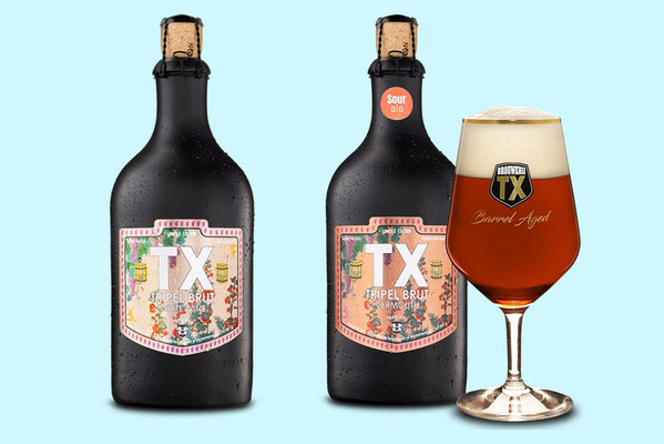 Brut labels Brouwerij Stokerij TX