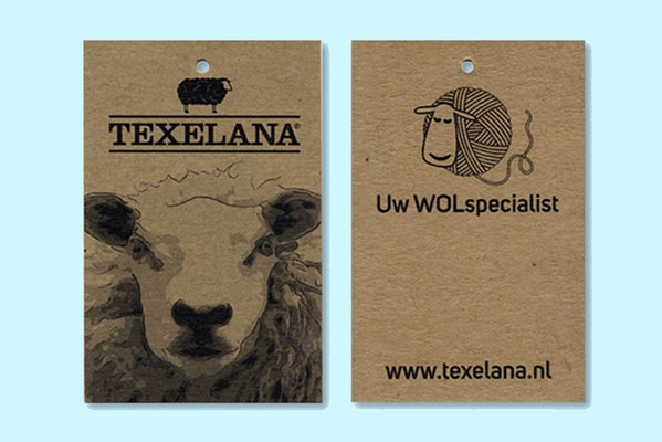 Prijskaartjes Texelana + levering op kraftpapier