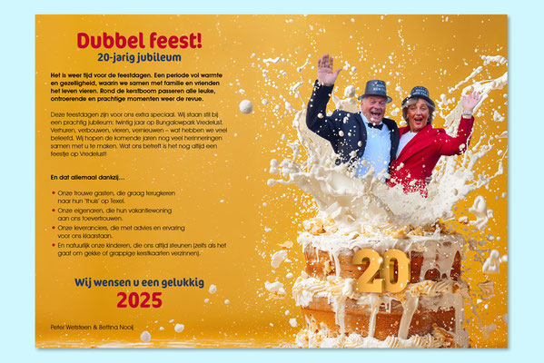 Nieuwjaarskaart Vredelust gemaakt en drukwerk geleverd