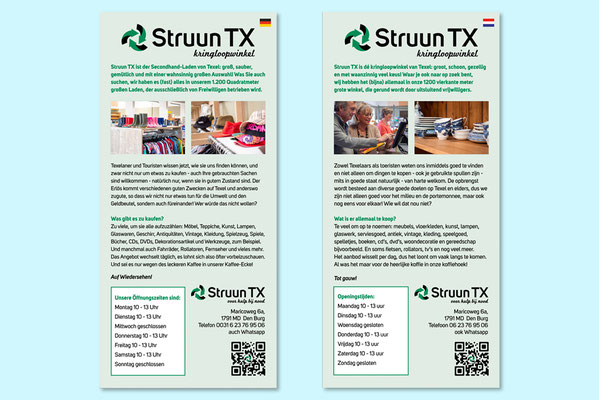 Flyer Kringloopwinkel Struun TX