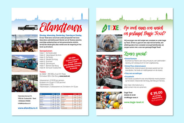 Eilandtours flyers