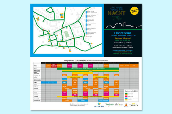 Cultuurnacht Texel folder