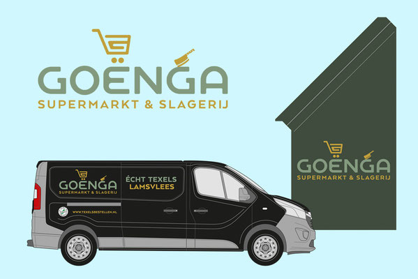 Goënga Den Hoorn, auto en kioskvlaggen