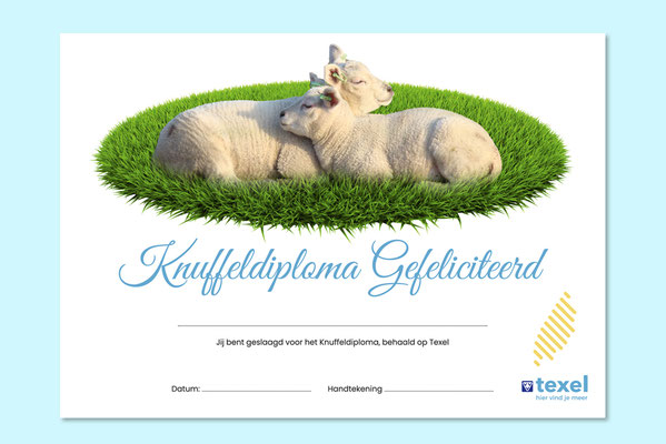 Knuffeldiploma VVV Texel