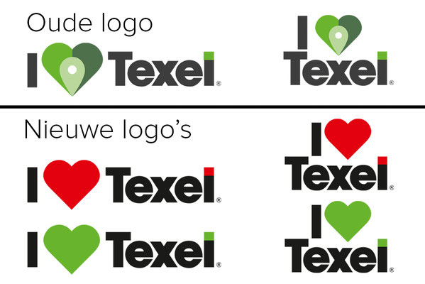 I Love Texel logo's restyling