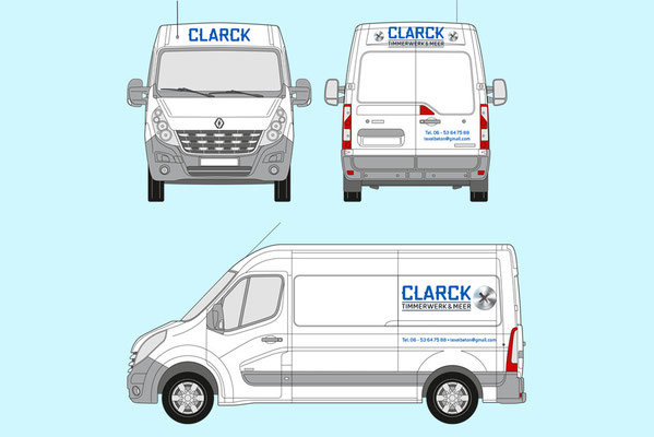 Clarck Timmerwerk en Meer bus