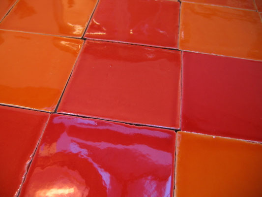 AK_Farbe: Caqui + Rojo, 13x13 cm